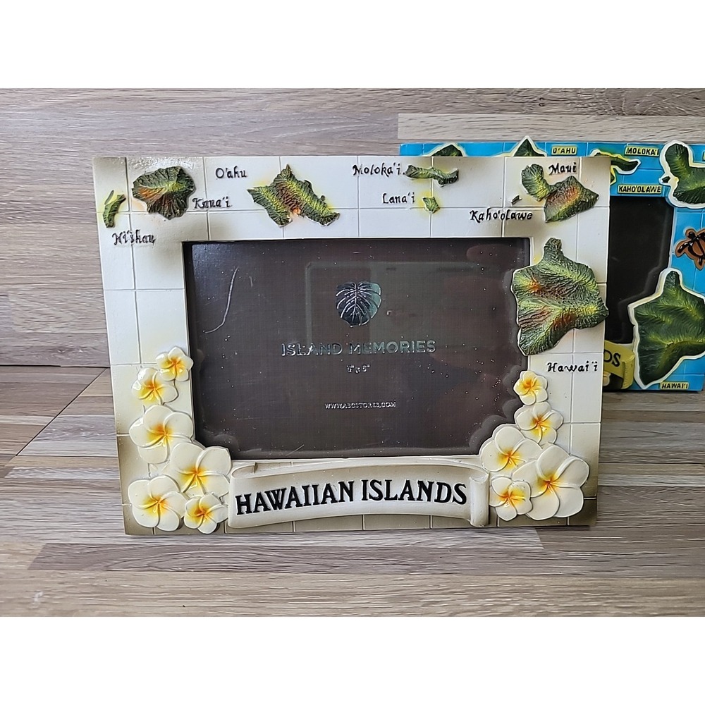 2 Hawaii‎ 3D Picture Photo Frames For Vacation Pictures 4" x 6" Hawaiian Islands - Picture 2 of 7